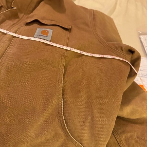 Men’s 2Xl Carhartt Duck canvas Jacket with quilt lining.‎ Zipper front - Picture 13 of 14